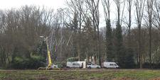 Incident met hoogspanningskabels Lievegem-Evergem