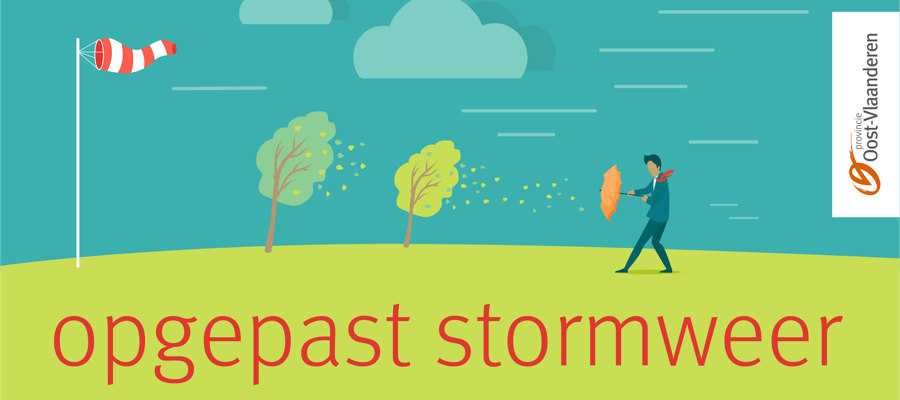 Provincie Oost-Vlaanderen stormweer