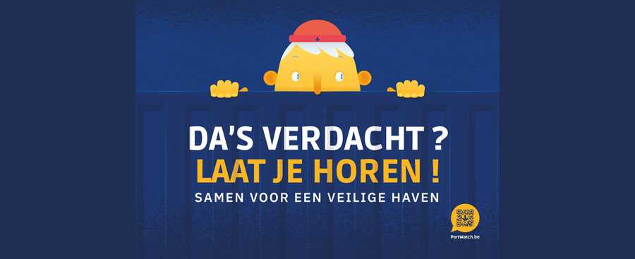 North Sea Port: werk mee aan een veiligere haven: meld criminaliteit