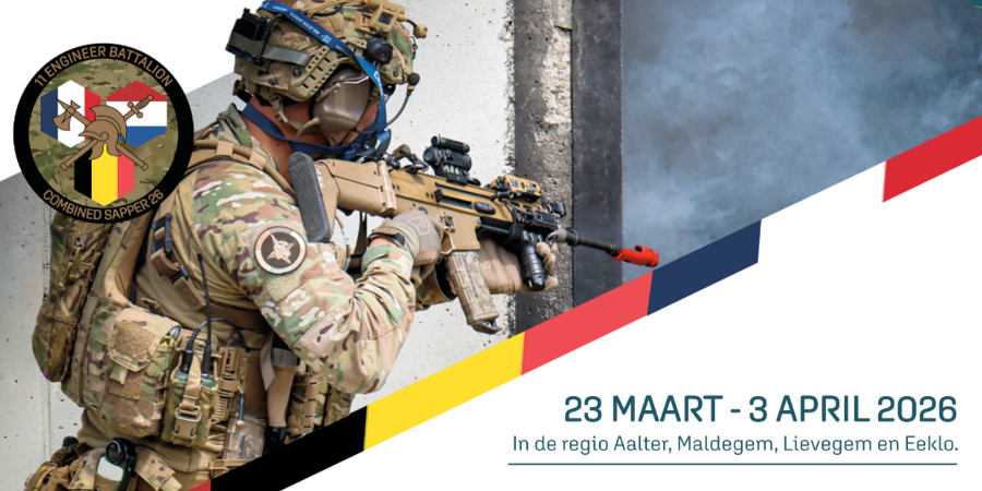 11de bataljon Genie oefening Meetjesland